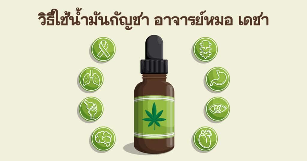 วิธีใช้น้ำมันกัญชา อาจารย์หมอ เดชา ส่งที่คุณควรจะต้องรู้