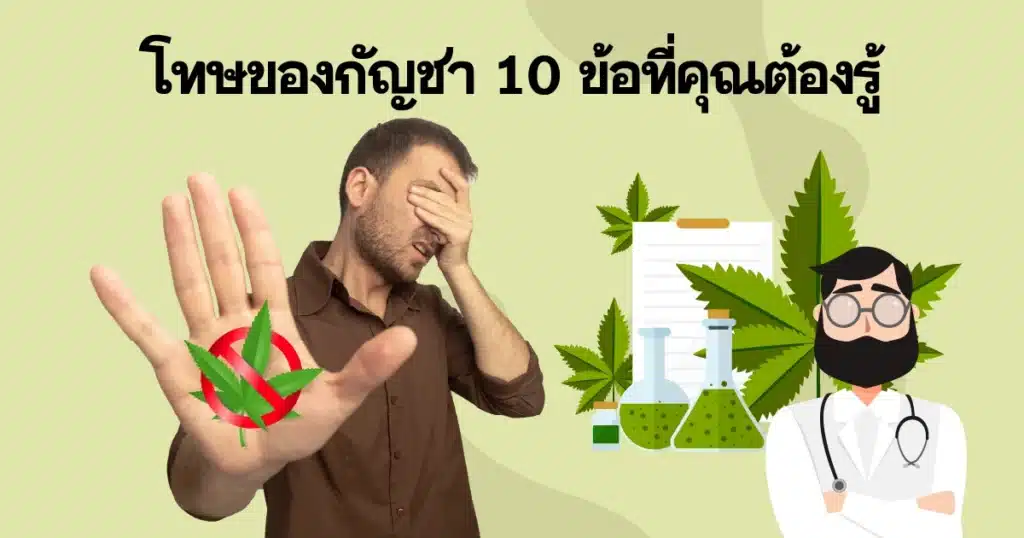 โทษของกัญชา 10 ข้อที่คุณต้องรู้